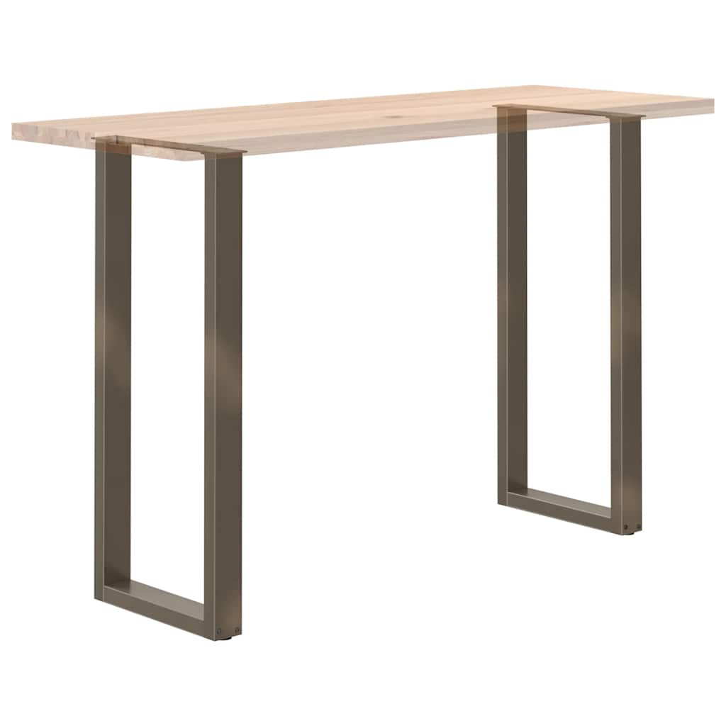 vidaXL Bartischbeine U-Form 2 Stk. Naturstahl 50x(110-111) cm Stahl