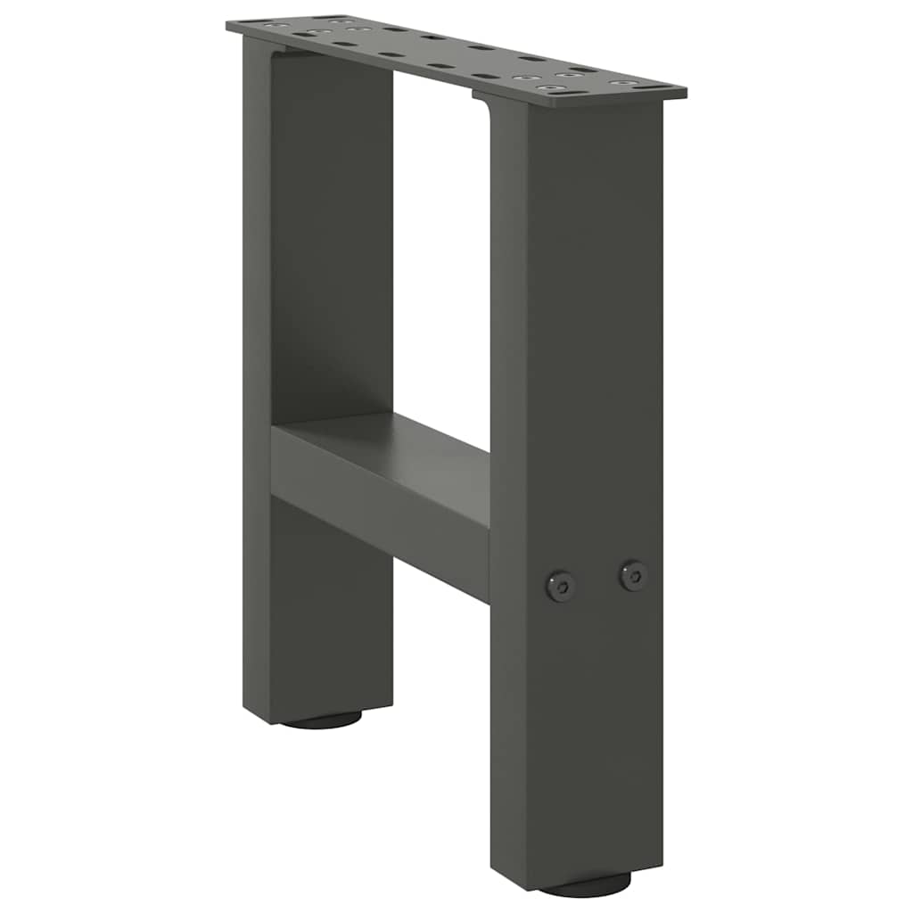 vidaXL Couchtischbeine Anthrazit 2 Stk. 30x(30-31) cm Stahl