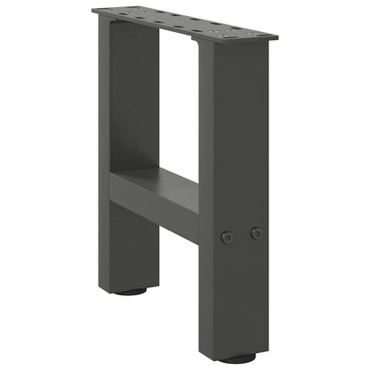vidaXL Couchtischbeine Anthrazit 2 Stk. 30x(30-31) cm Stahl