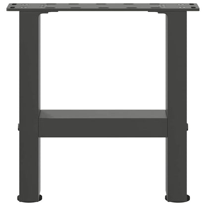 vidaXL Couchtischbeine Anthrazit 2 Stk. 30x(30-31) cm Stahl
