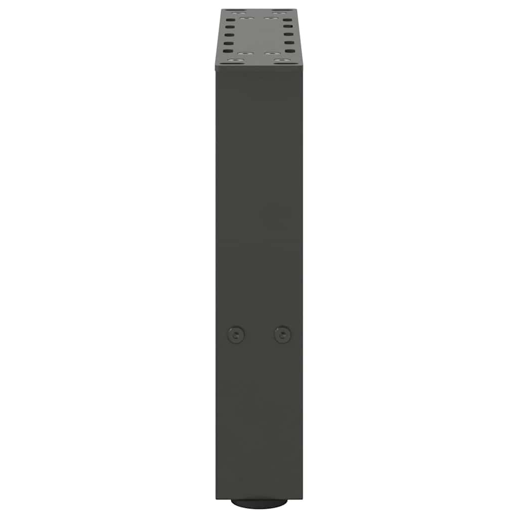 vidaXL Couchtischbeine Anthrazit 2 Stk. 30x(30-31) cm Stahl