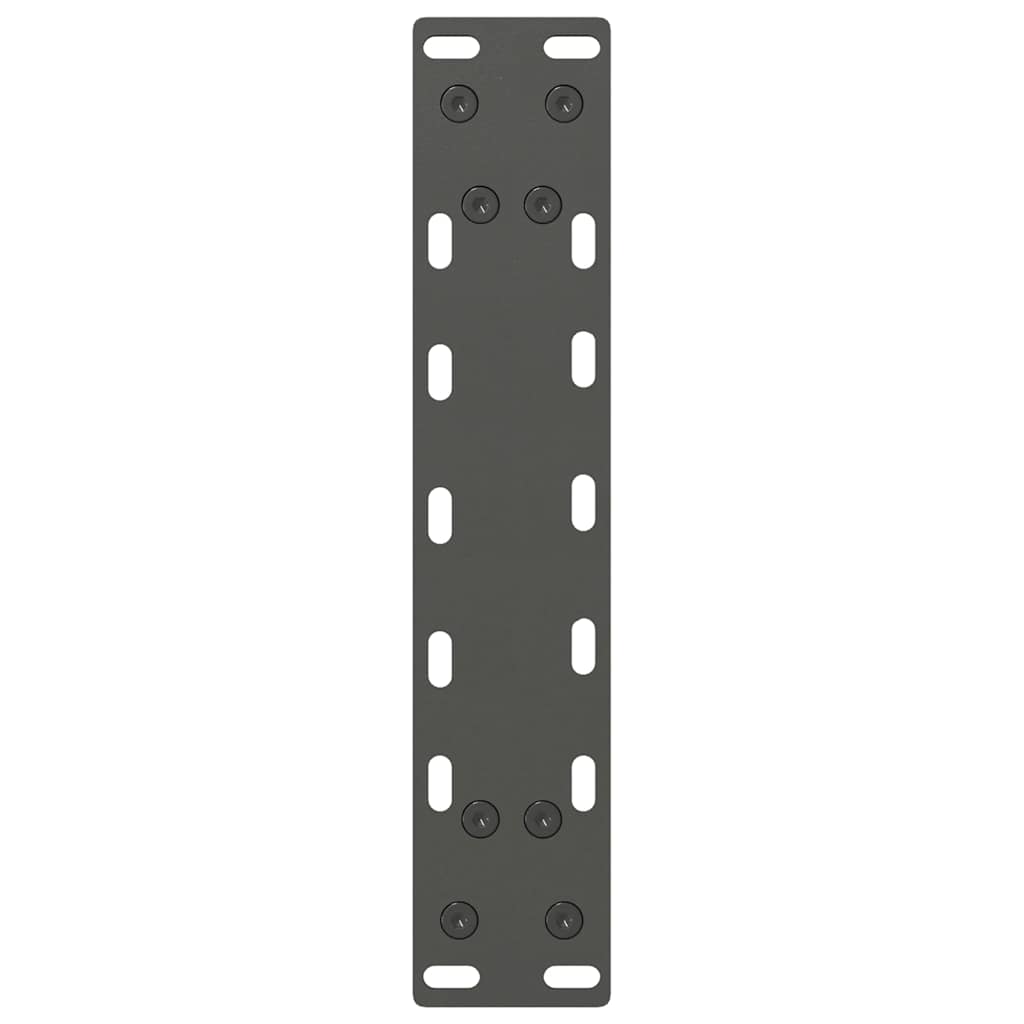 vidaXL Pieds de table basse anthracite 2 pcs 40x(30-31) cm acier
