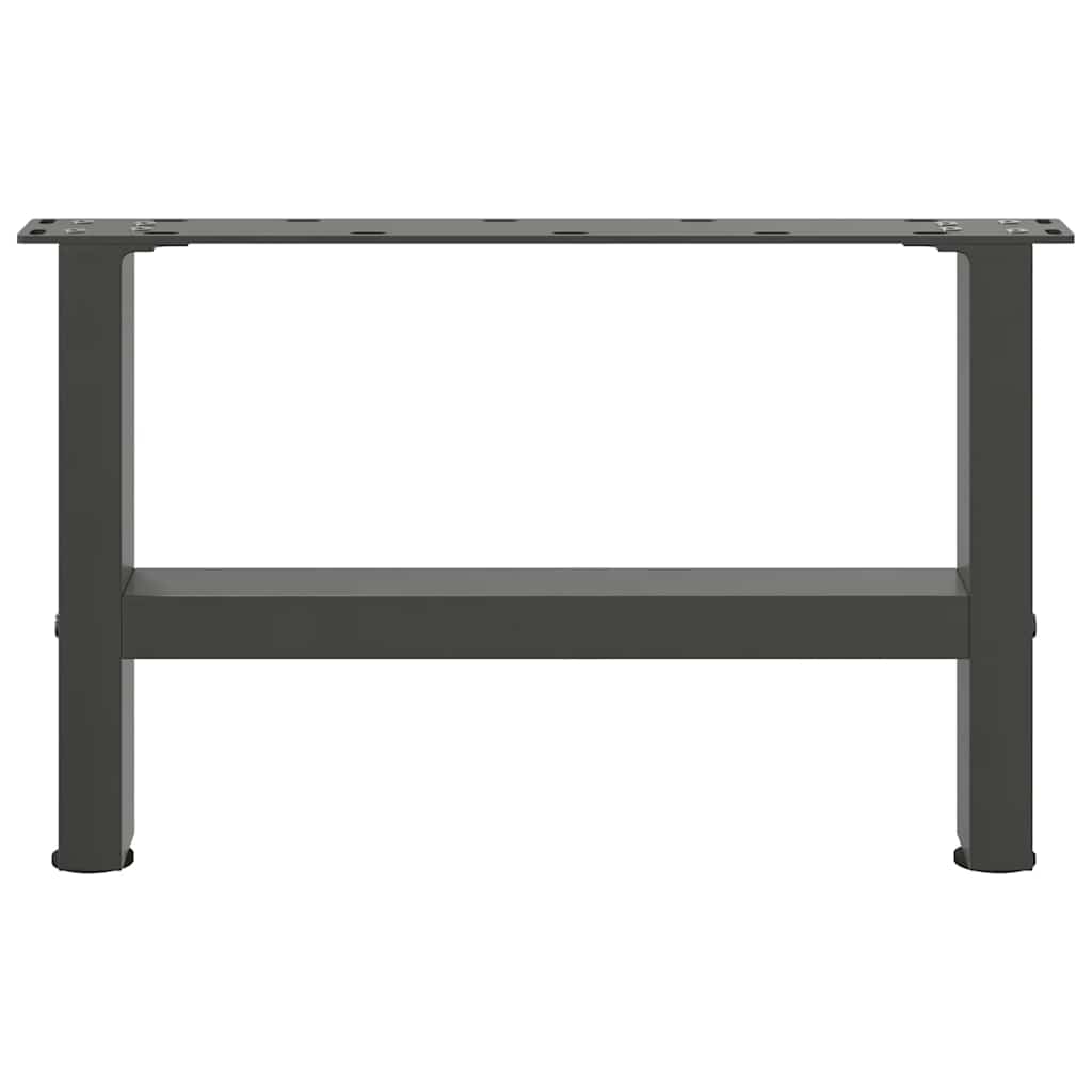vidaXL Couchtischbeine Anthrazit 2 Stk. 50x(30-31) cm Stahl