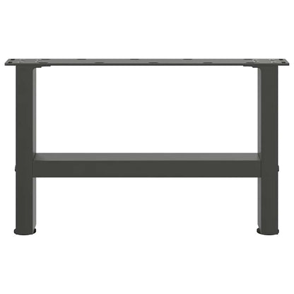vidaXL Couchtischbeine Anthrazit 2 Stk. 50x(30-31) cm Stahl