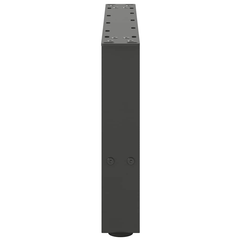 vidaXL Couchtischbeine Anthrazit 2 Stk. 50x(30-31) cm Stahl