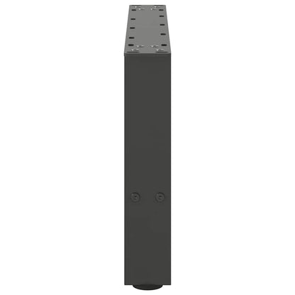 vidaXL Couchtischbeine Anthrazit 2 Stk. 50x(30-31) cm Stahl