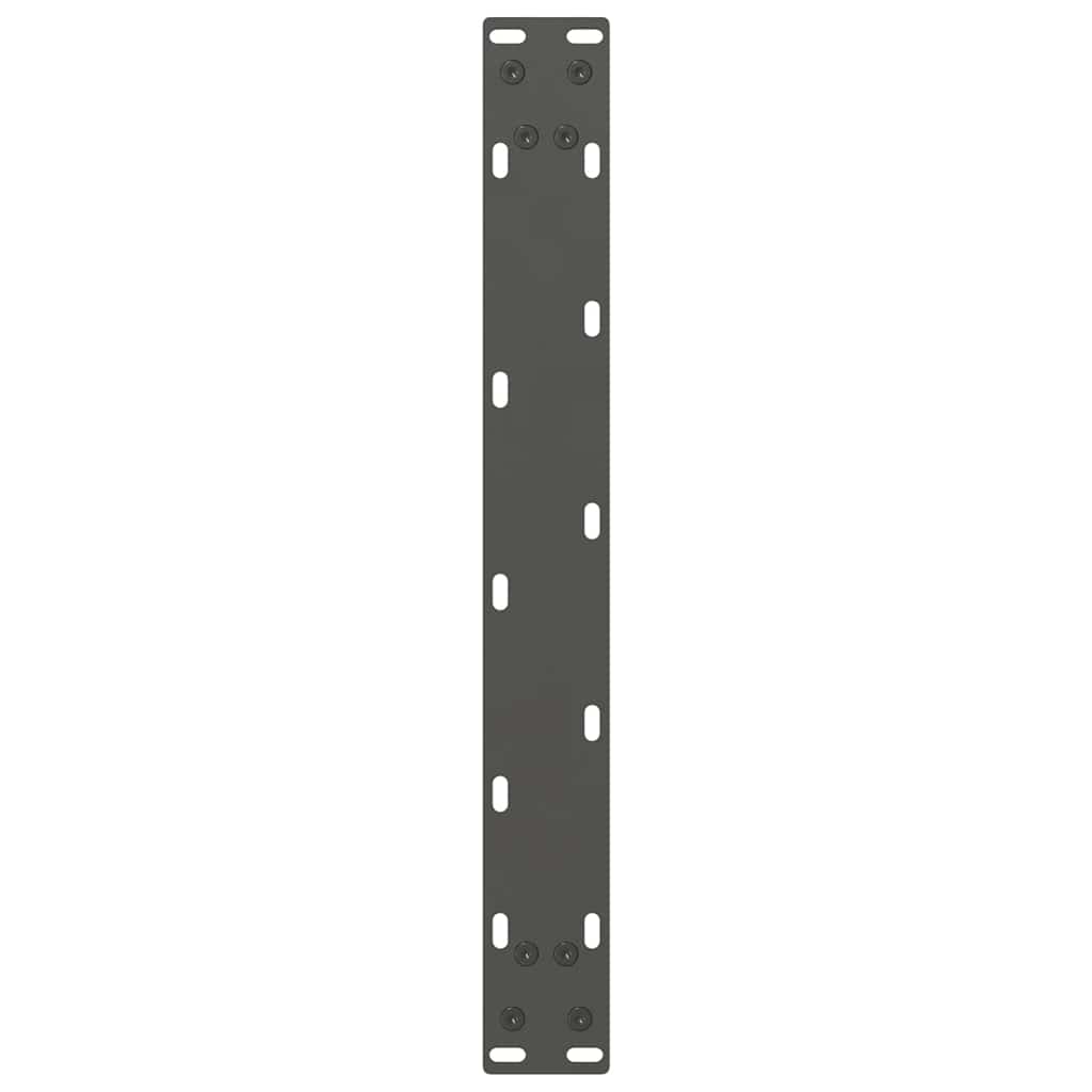 vidaXL Couchtischbeine Anthrazit 2 Stk. 50x(30-31) cm Stahl