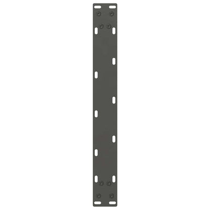 vidaXL Couchtischbeine Anthrazit 2 Stk. 50x(30-31) cm Stahl