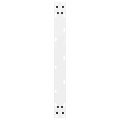 Couchtischbeine Weiß 2 Stk. 60x(30-31) cm Stahl