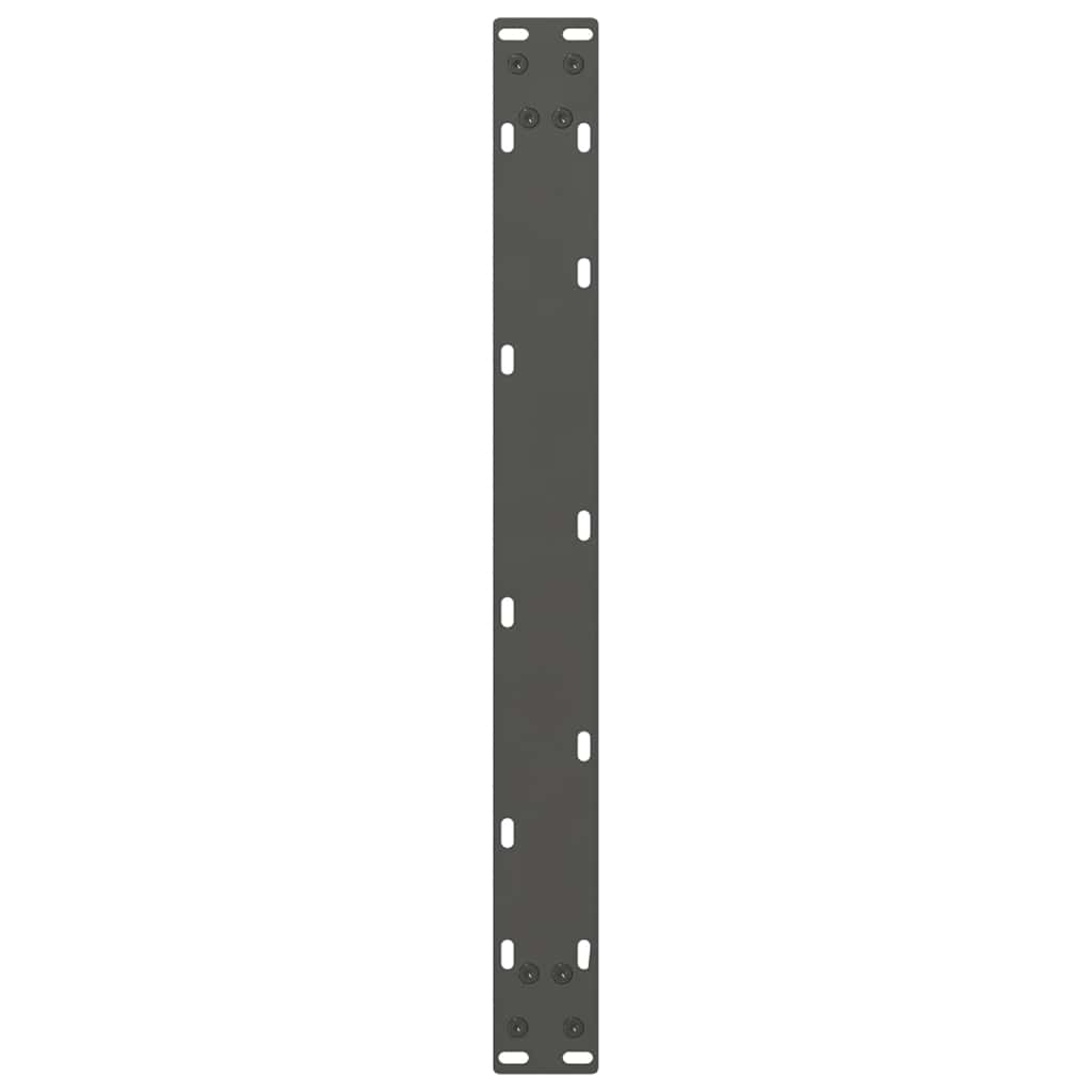 vidaXL Pieds de table basse Anthracite 2 pcs 60x(30-31) cm Acier
