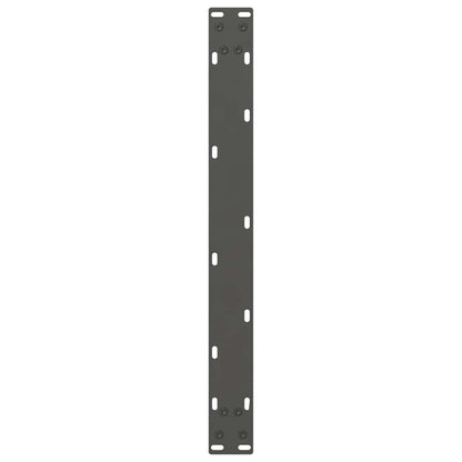 vidaXL Pieds de table basse Anthracite 2 pcs 60x(30-31) cm Acier