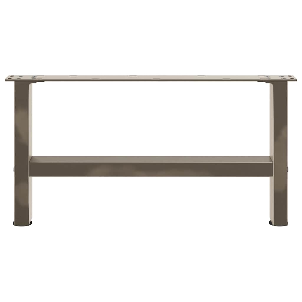Couchtischbeine Naturstahl 2 Stk. 60x(30-31) cm Stahl