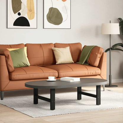 vidaXL Couchtischbeine Schwarz 2 Stk. 70x(30-31) cm Stahl