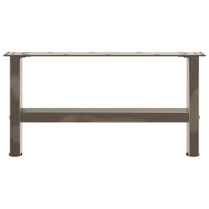 vidaXL Couchtischbeine Naturstahl 2 Stk. 70x(30-31) cm Stahl