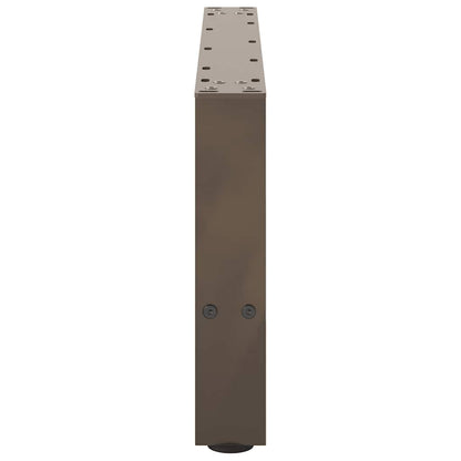 vidaXL Couchtischbeine Naturstahl 2 Stk. 70x(30-31) cm Stahl