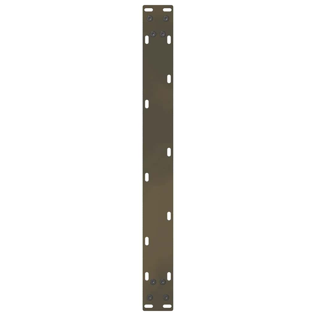vidaXL Couchtischbeine Naturstahl 2 Stk. 70x(30-31) cm Stahl