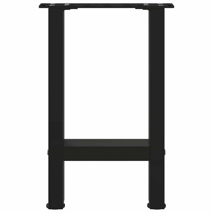 vidaXL Couchtischbeine Schwarz 2 Stk. 28x(42-43) cm Stahl