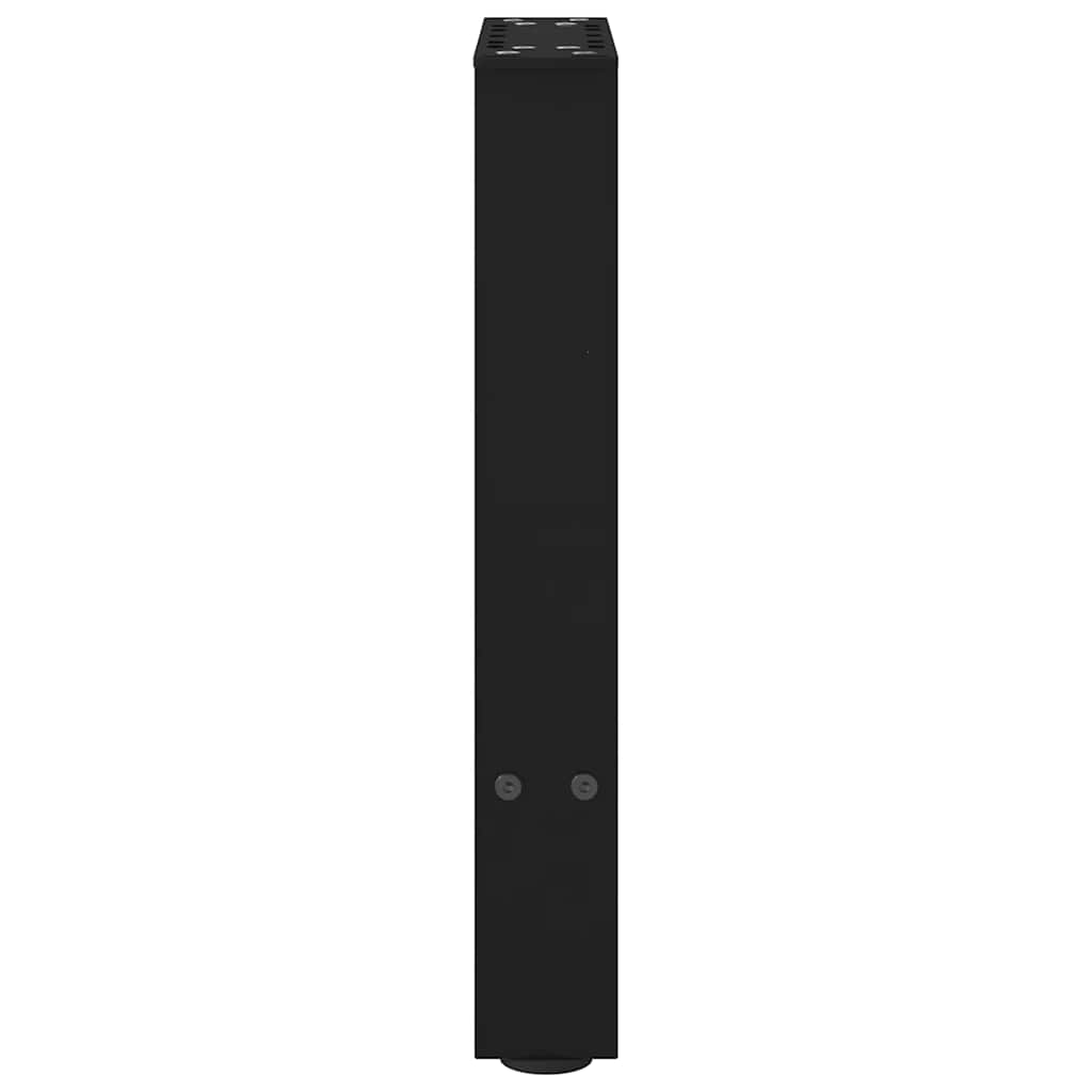 vidaXL Couchtischbeine Schwarz 2 Stk. 28x(42-43) cm Stahl