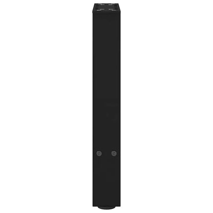 vidaXL Couchtischbeine Schwarz 2 Stk. 28x(42-43) cm Stahl