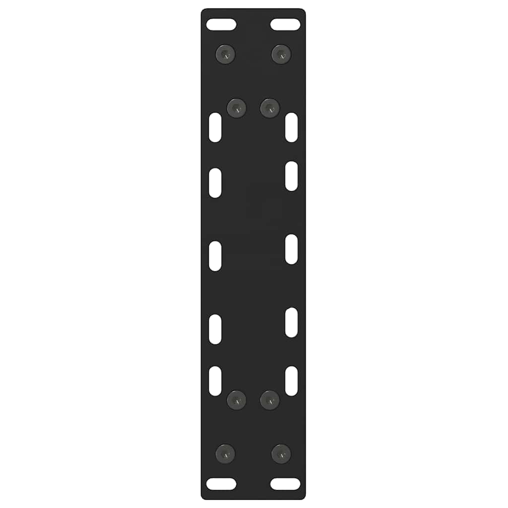 vidaXL Couchtischbeine Schwarz 2 Stk. 28x(42-43) cm Stahl