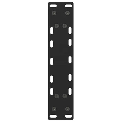 vidaXL Couchtischbeine Schwarz 2 Stk. 28x(42-43) cm Stahl