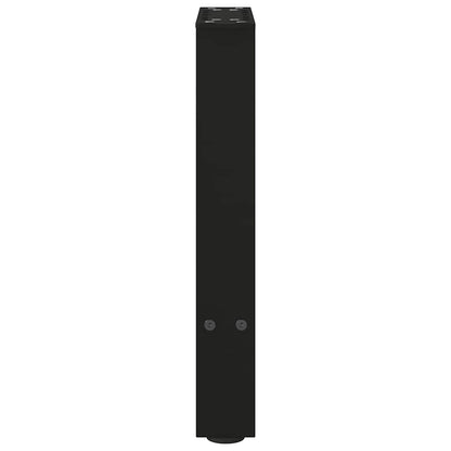 vidaXL Couchtischbeine Schwarz 2 Stk. 38x(42-43) cm Stahl