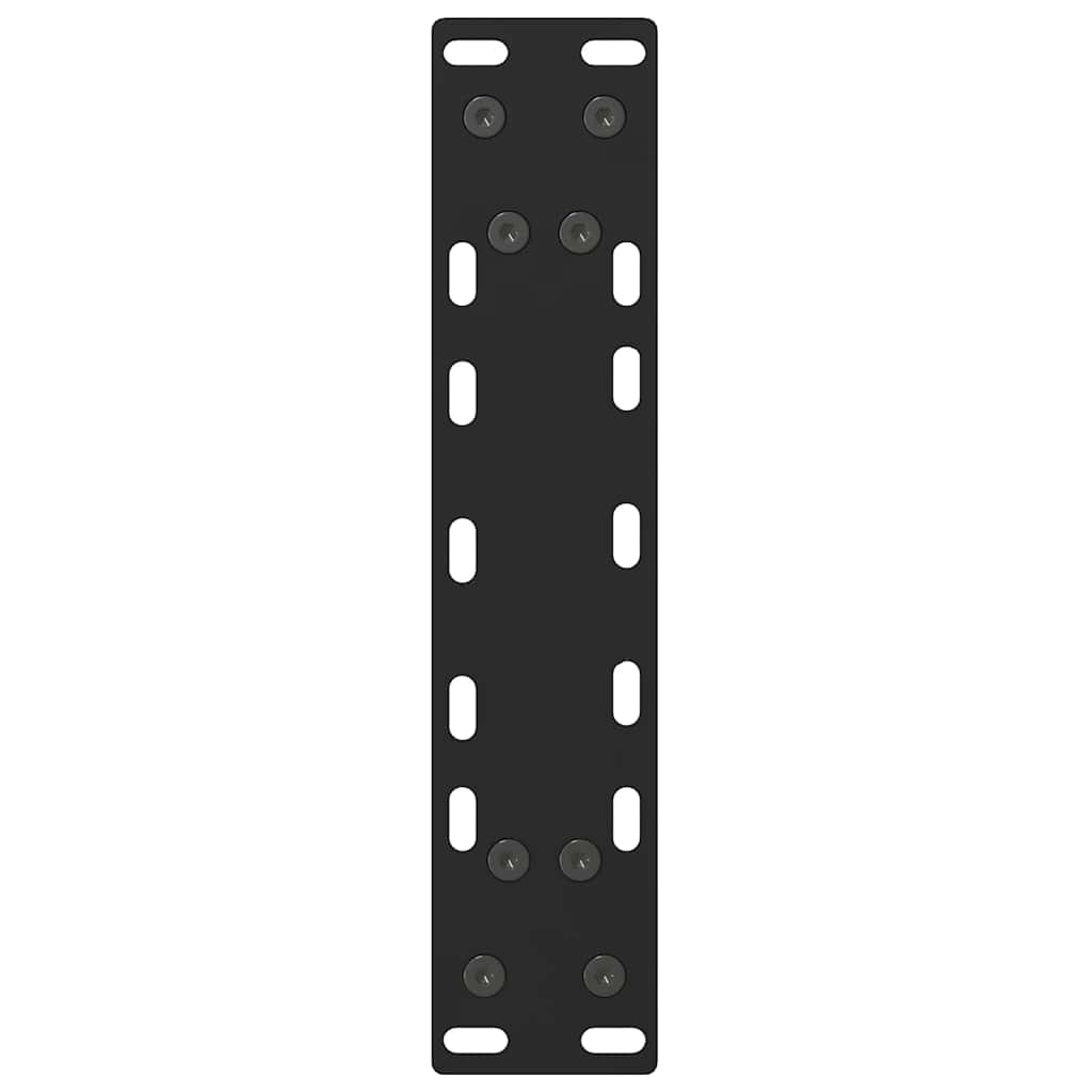 vidaXL Couchtischbeine Schwarz 2 Stk. 38x(42-43) cm Stahl