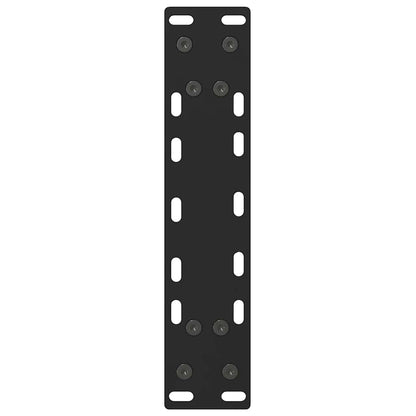 vidaXL Couchtischbeine Schwarz 2 Stk. 38x(42-43) cm Stahl
