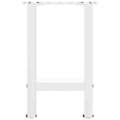vidaXL Couchtischbeine Weiß 2 Stk. 38x(42-43) cm Stahl
