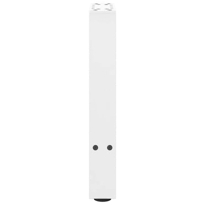 vidaXL Couchtischbeine Weiß 2 Stk. 38x(42-43) cm Stahl