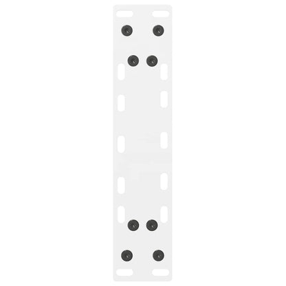 vidaXL Couchtischbeine Weiß 2 Stk. 38x(42-43) cm Stahl