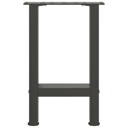 vidaXL Couchtischbeine Anthrazit 2 Stk. 38x(42-43) cm Stahl
