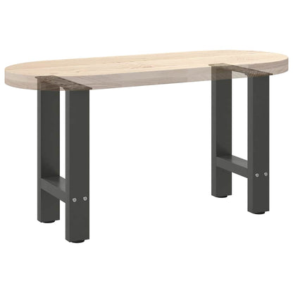 vidaXL Couchtischbeine Anthrazit 2 Stk. 38x(42-43) cm Stahl