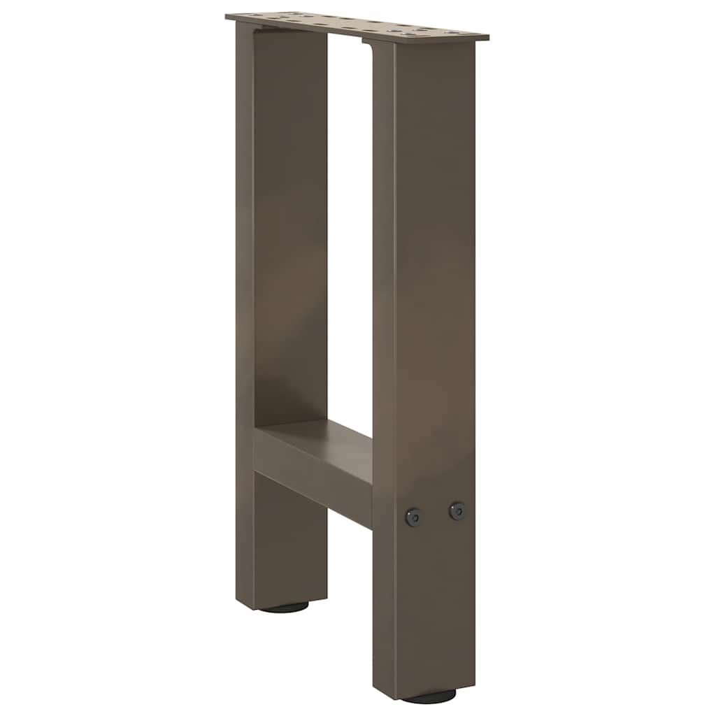 vidaXL Couchtischbeine Naturstahl 2 Stk. 38x(42-43) cm Stahl