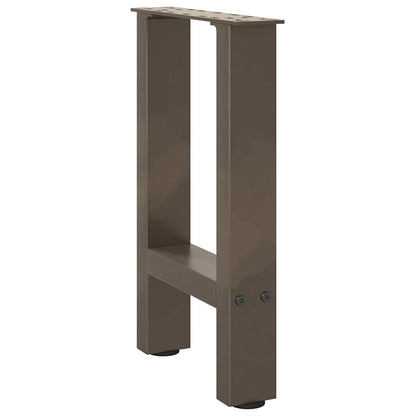 vidaXL Couchtischbeine Naturstahl 2 Stk. 38x(42-43) cm Stahl