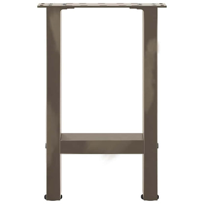 vidaXL Couchtischbeine Naturstahl 2 Stk. 38x(42-43) cm Stahl