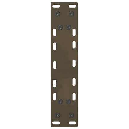 vidaXL Couchtischbeine Naturstahl 2 Stk. 38x(42-43) cm Stahl