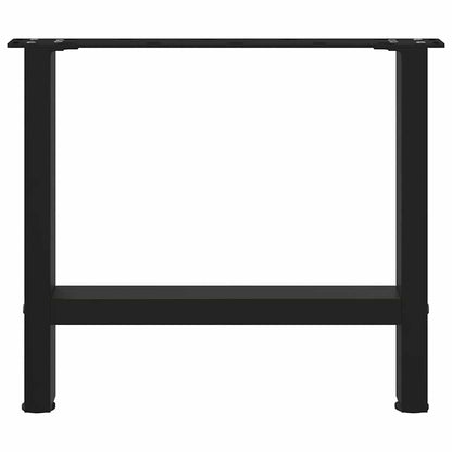 vidaXL Couchtischbeine Schwarz 2 Stk. 50x(42-43) cm Stahl