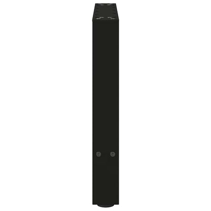 vidaXL Couchtischbeine Schwarz 2 Stk. 50x(42-43) cm Stahl
