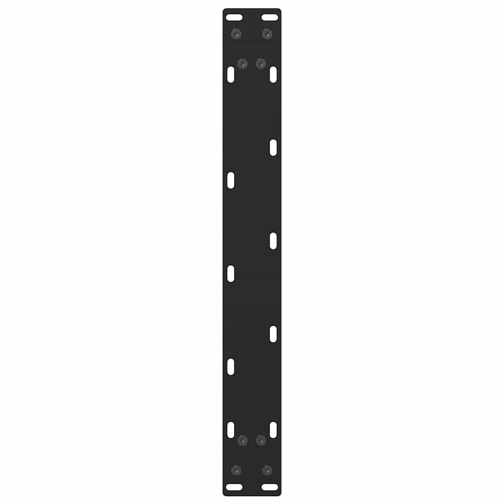vidaXL Couchtischbeine Schwarz 2 Stk. 50x(42-43) cm Stahl