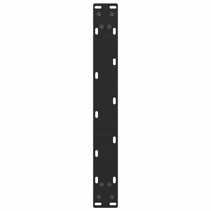 vidaXL Couchtischbeine Schwarz 2 Stk. 50x(42-43) cm Stahl