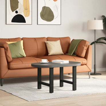 vidaXL Couchtischbeine Schwarz 2 Stk. 60x(42-43) cm Stahl