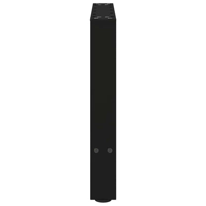 vidaXL Couchtischbeine Schwarz 2 Stk. 60x(42-43) cm Stahl