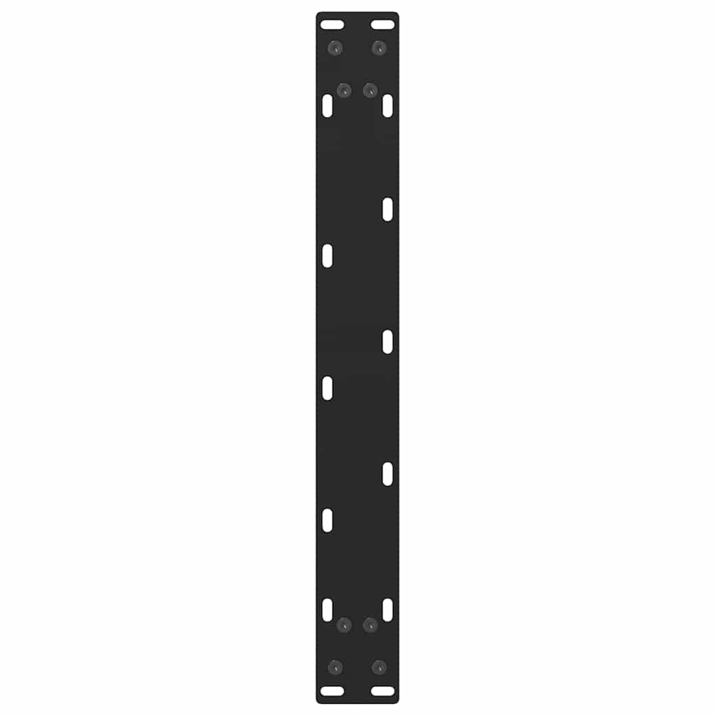 vidaXL Couchtischbeine Schwarz 2 Stk. 60x(42-43) cm Stahl