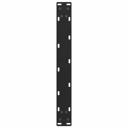 vidaXL Couchtischbeine Schwarz 2 Stk. 60x(42-43) cm Stahl