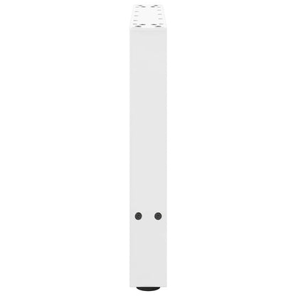 vidaXL Couchtischbeine Weiß 2 Stk. 60x(42-43) cm Stahl