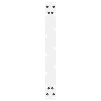 vidaXL Couchtischbeine Weiß 2 Stk. 60x(42-43) cm Stahl