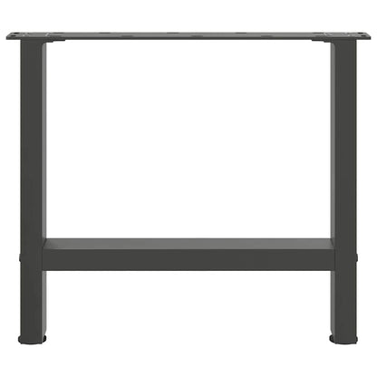 Couchtischbeine Anthrazit 2 Stk. 60x(42-43) cm Stahl