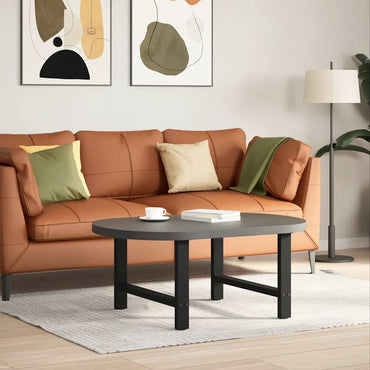 vidaXL Couchtischbeine Schwarz 2 Stk. 70x(42-43) cm Stahl