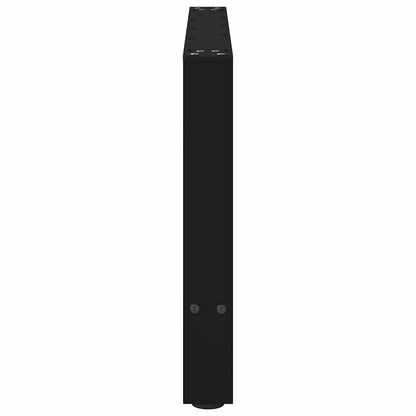 vidaXL Couchtischbeine Schwarz 2 Stk. 70x(42-43) cm Stahl